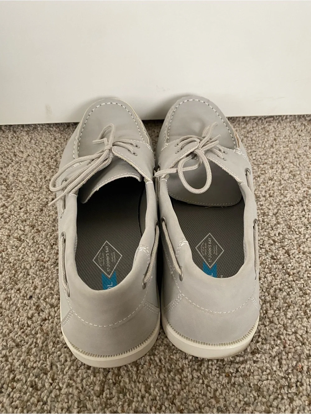 St. John's Bay Light Gray Men's Boat Shoes